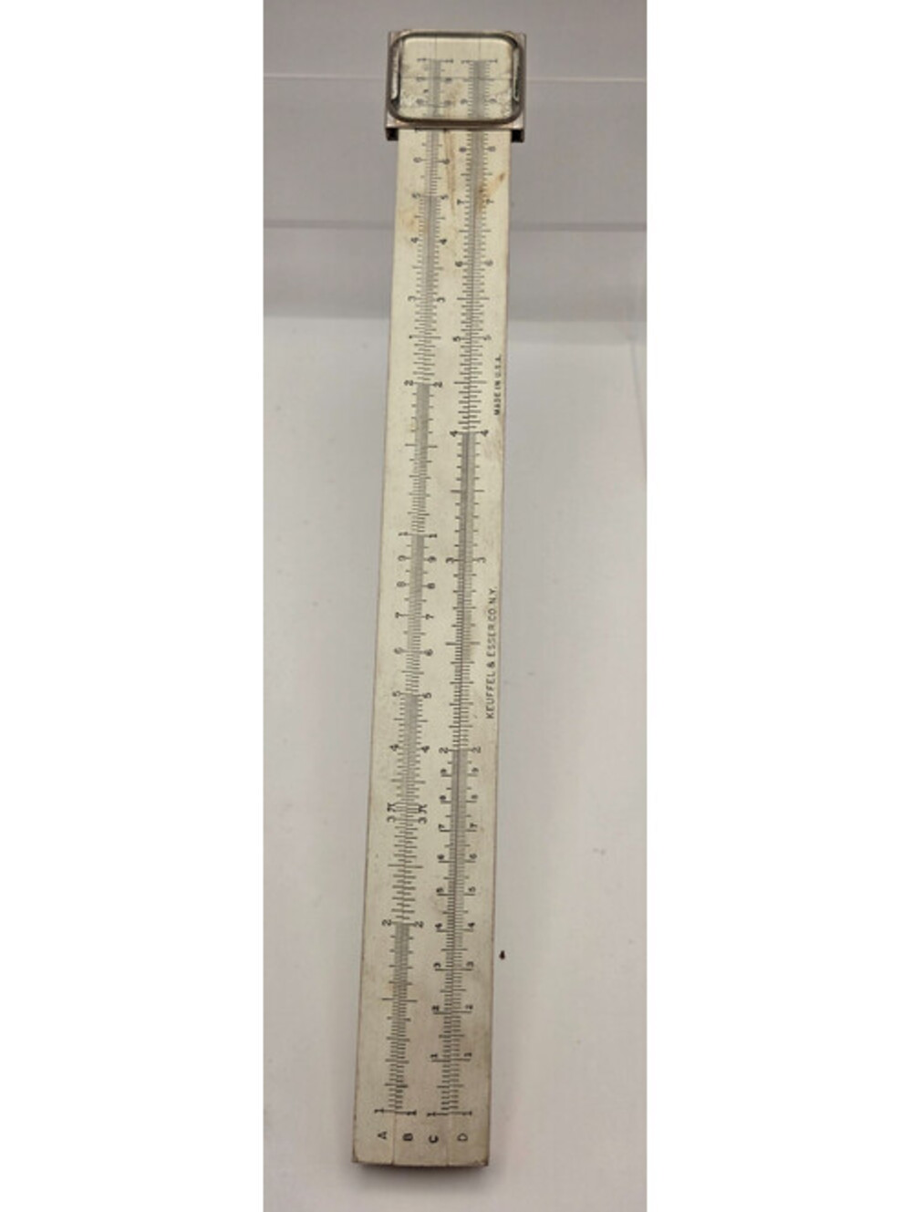 Keuffel & Esser K&E 4058W Slide Rule w/ Case Vintage Engineering Calculator USA